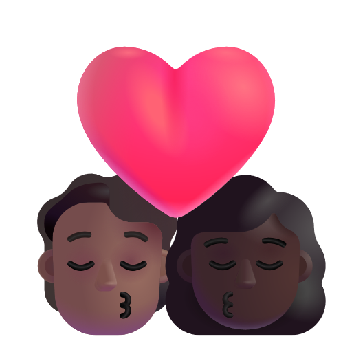 Baiser: Personne, Femme, Peau Moyennement Foncée, Peau Foncée