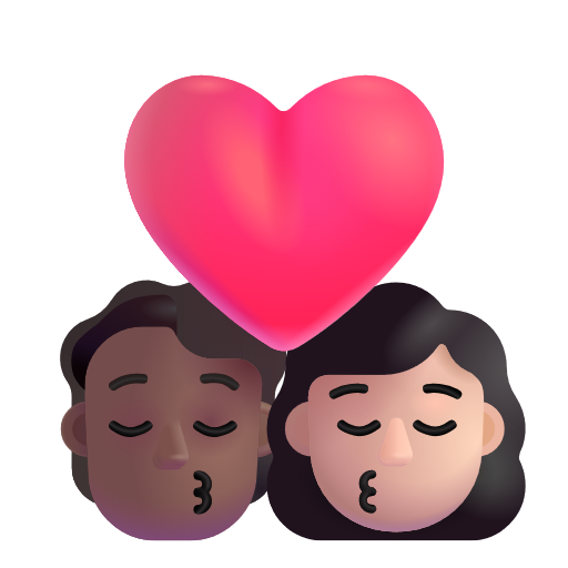 Baiser: Personne, Femme, Peau Moyennement Foncée, Peau Claire