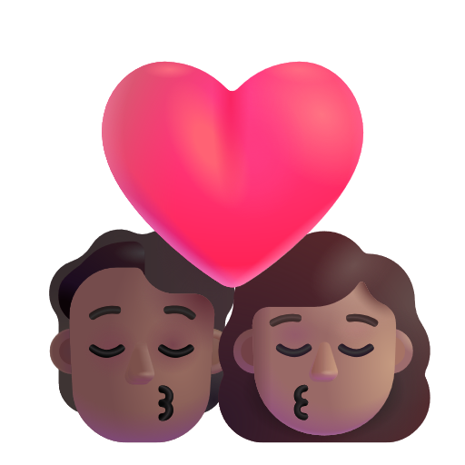 Baiser: Personne, Femme, Peau Moyennement Foncée, Peau Moyenne