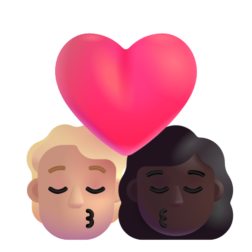 Baiser: Personne, Femme, Peau Moyennement Claire, Peau Foncée