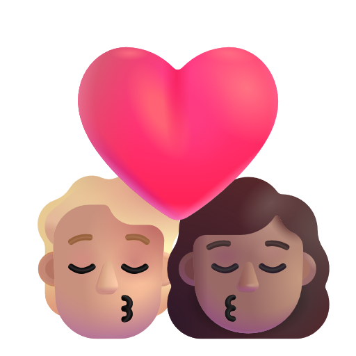 Baiser: Personne, Femme, Peau Moyennement Claire, Peau Moyenne