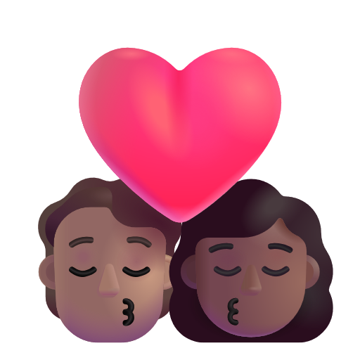 Baiser: Personne, Femme, Peau Moyenne, Peau Moyennement Foncée
