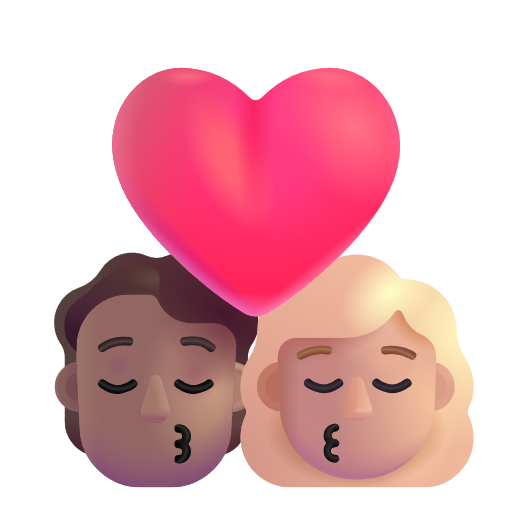 Baiser: Personne, Femme, Peau Moyenne, Peau Moyennement Claire
