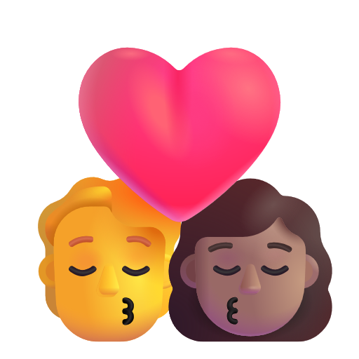 Baiser: Personne, Femme, Sans Teint, Peau Moyenne
