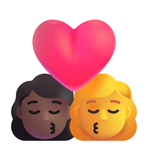 Baiser - Femme: Peau Moyennement Foncée, Femme: Sans Teint