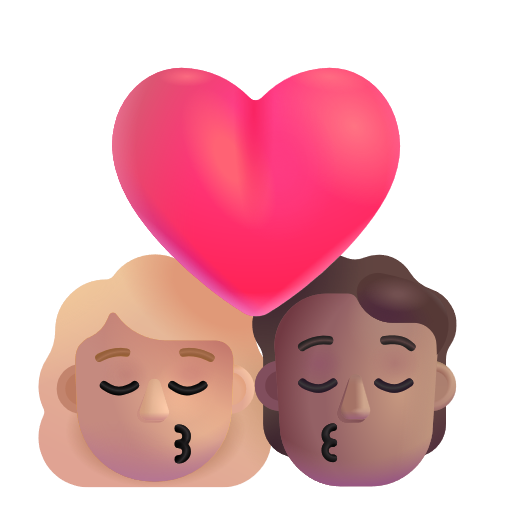 Baiser: Femme, Personne, Peau Moyennement Claire, Peau Moyenne