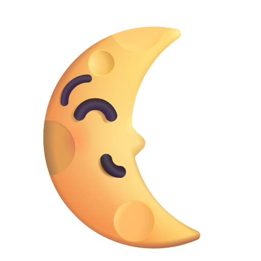 Dernier Quartier De Lune Avec Visage Dernier Quartier De Lune Avec Visage