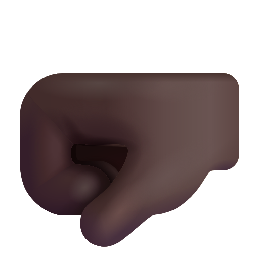 Poing À Gauche: Peau Foncée