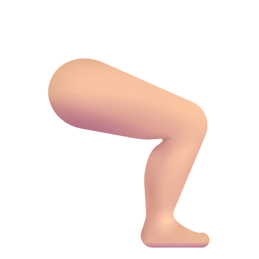Jambe: Peau Moyennement Claire