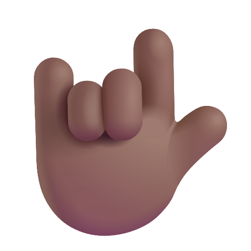Signe Je T’Aime: Peau Moyennement Foncée