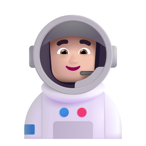 Astronaute Homme: Peau Claire