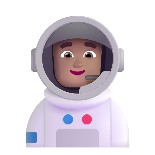 Astronaute Homme: Peau Moyenne
