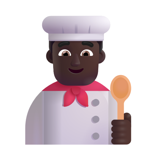 Cuisinier: Peau Foncée
