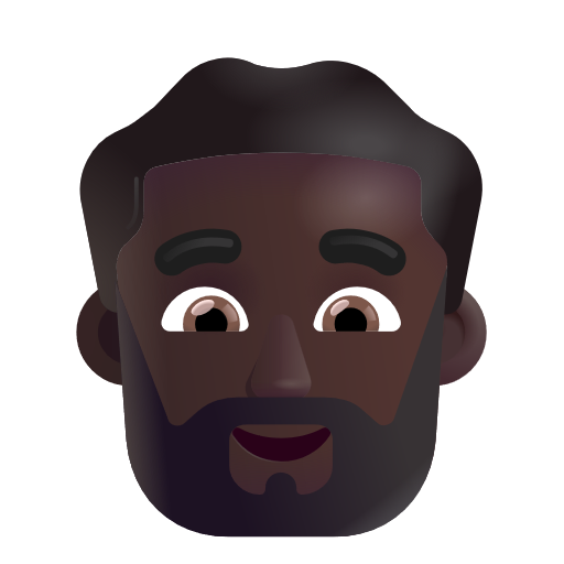 Homme: Peau Foncée, Barbe