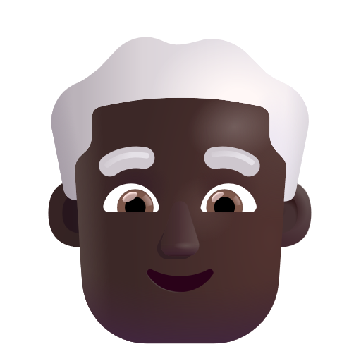 Homme: Peau Foncée, Cheveux Blancs