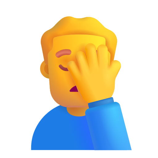 Homme Avec La Paume Sur Le Visage