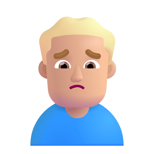 Homme Fronçant Les Sourcils: Peau Moyennement Claire
