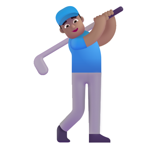 Golfeur: Peau Moyenne
