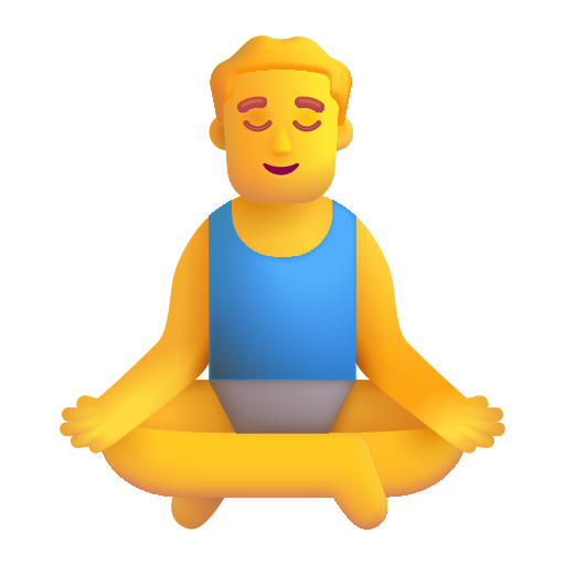 Homme Dans La Posture Du Lotus