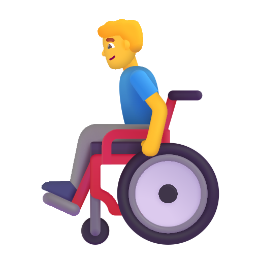 Homme En Fauteuil Roulant Manuel