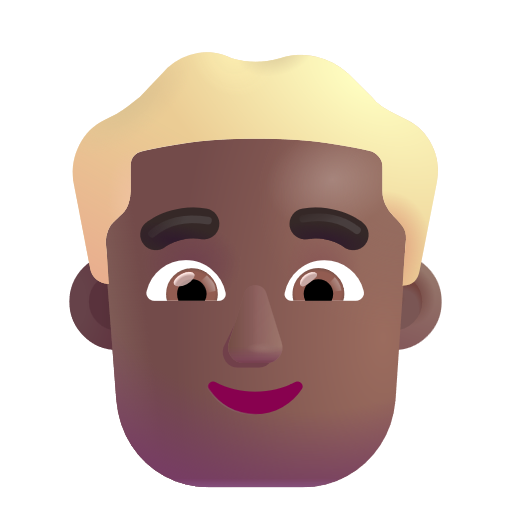 Homme: Peau Moyennement Foncée, Cheveux Blonds