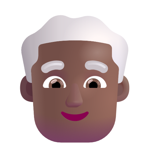 Homme: Peau Moyennement Foncée, Cheveux Blancs