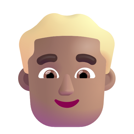 Homme: Peau Moyenne, Cheveux Blonds