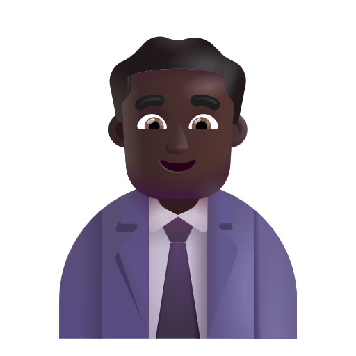 Employé De Bureau: Peau Foncée
