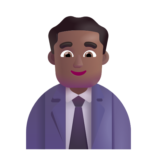 Employé De Bureau: Peau Moyennement Foncée