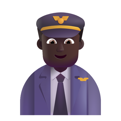 Pilote Homme: Peau Foncée