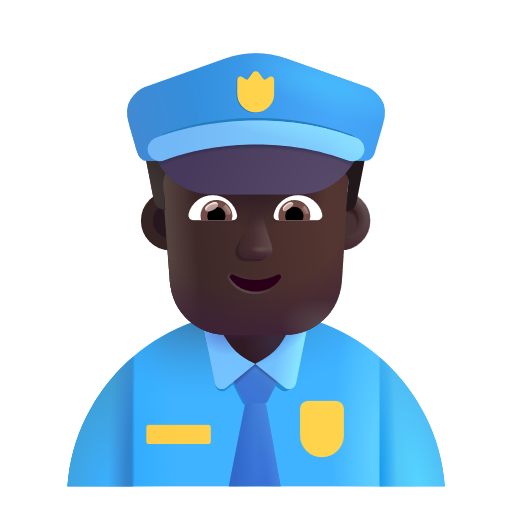 Policier: Peau Foncée