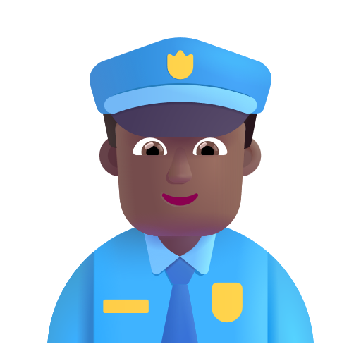 Policier: Peau Moyennement Foncée