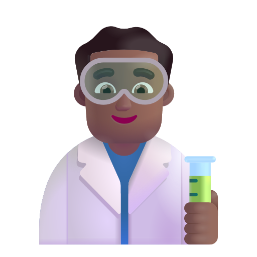 Scientifique Homme: Peau Moyennement Foncée