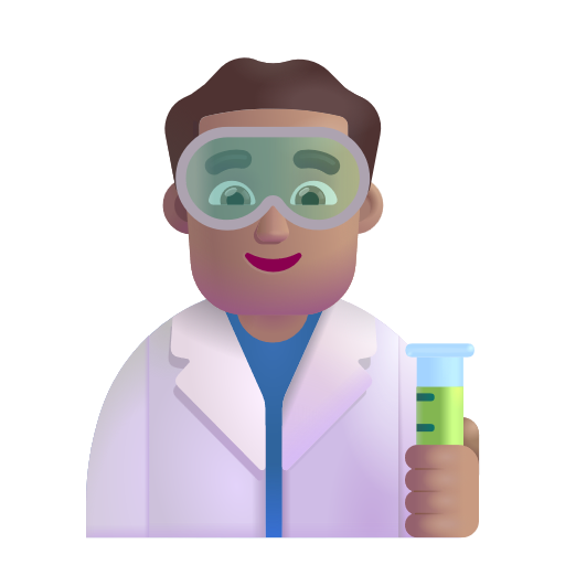 Scientifique Homme: Peau Moyenne