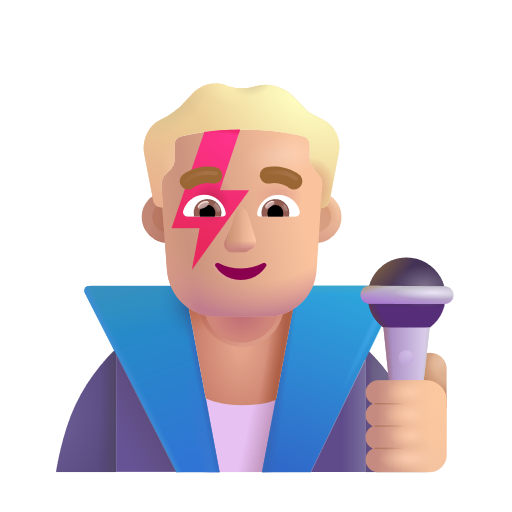 Chanteur: Peau Moyennement Claire