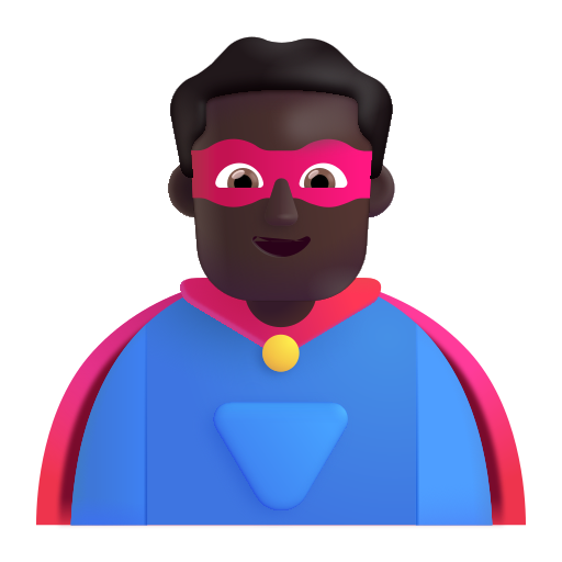 Super-Héros Homme: Peau Foncée
