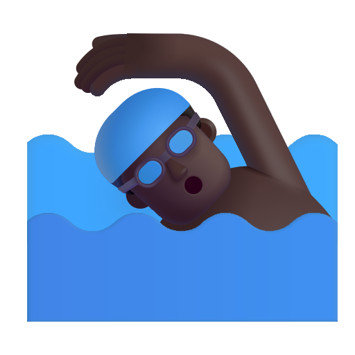 Nageur: Peau Foncée