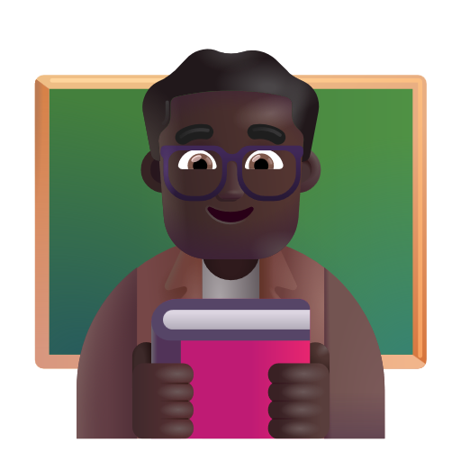 Enseignant: Peau Foncée