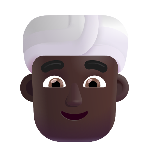 Homme En Turban: Peau Foncée