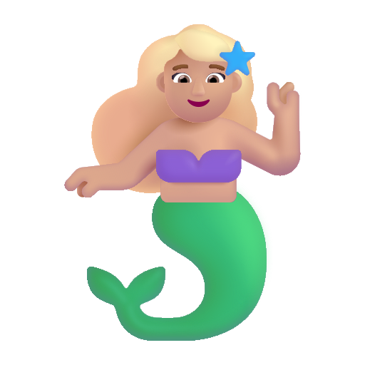 Sirène: Peau Moyennement Claire