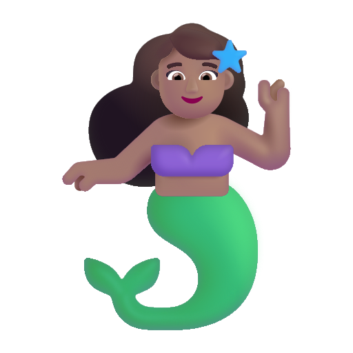 Sirène: Peau Moyenne