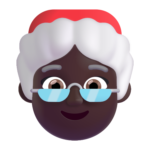 Mère Noël: Peau Foncée