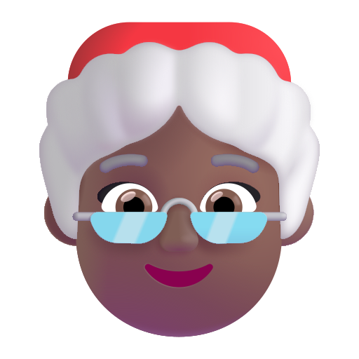 Mère Noël: Peau Moyennement Foncée