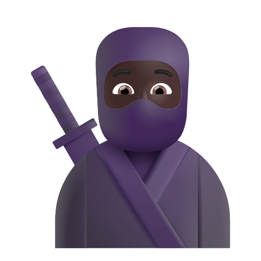 Ninja: Peau Foncée