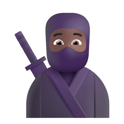 Ninja: Peau Moyennement Foncée