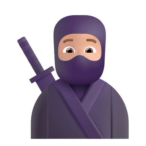 Ninja: Peau Moyennement Claire