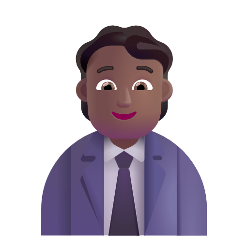 Employé De Bureau (Tous Genres): Peau Moyennement Foncée