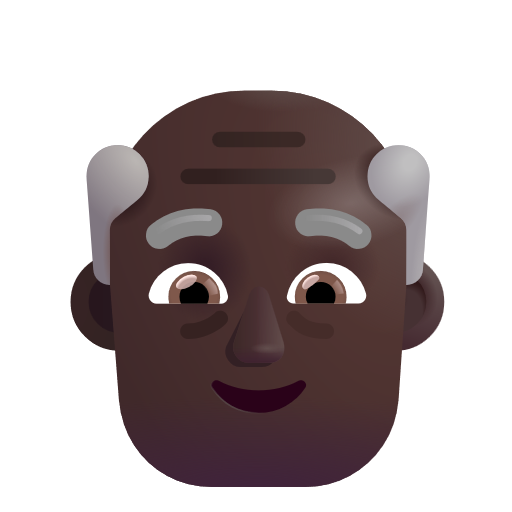 Homme Âgé: Peau Foncée