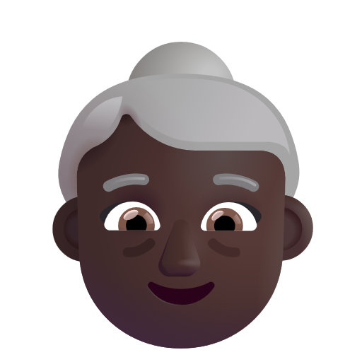 Femme Âgée: Peau Foncée