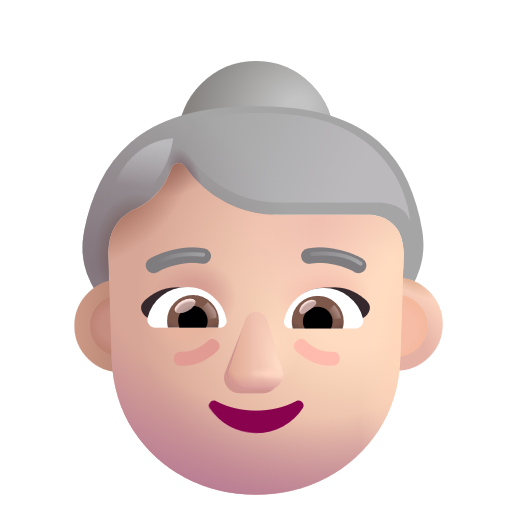Femme Âgée: Peau Claire